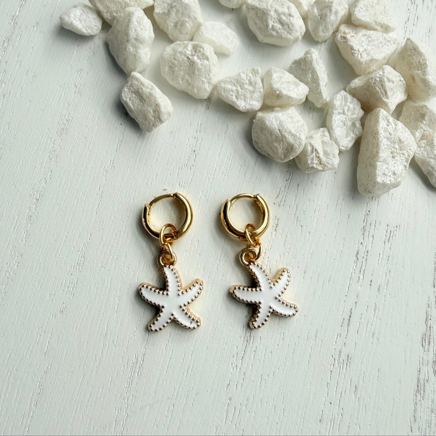 Starfish Hoop Earrings