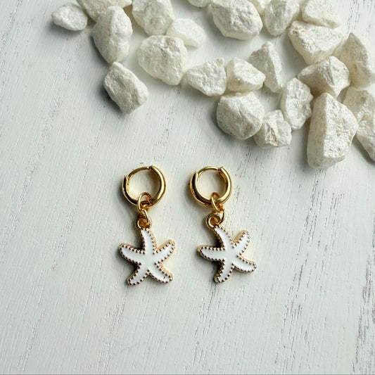 Starfish Hoop Earrings
