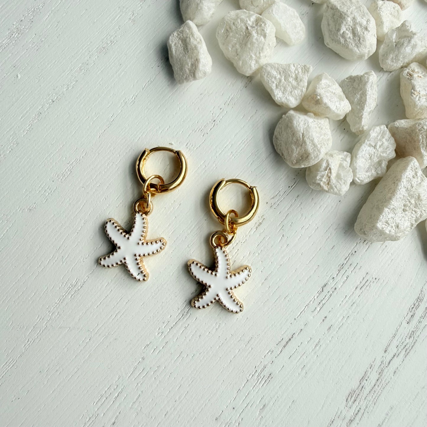 Starfish Hoop Earrings