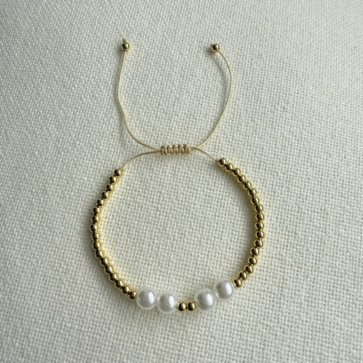 Adjustable Pearl Bracelet