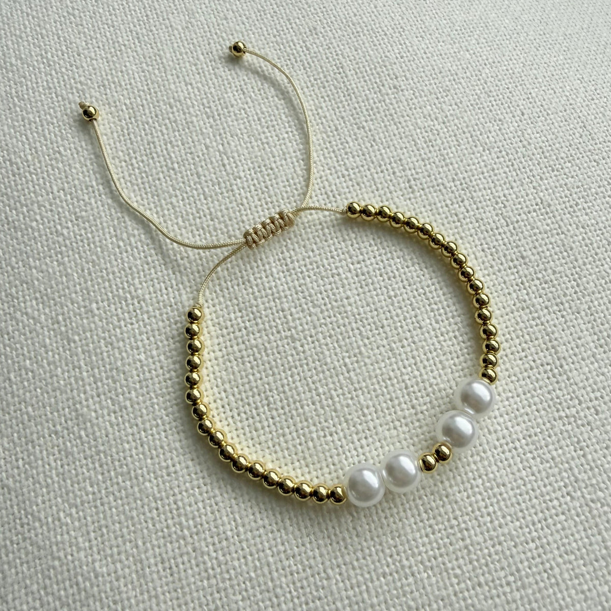 Adjustable Pearl Bracelet