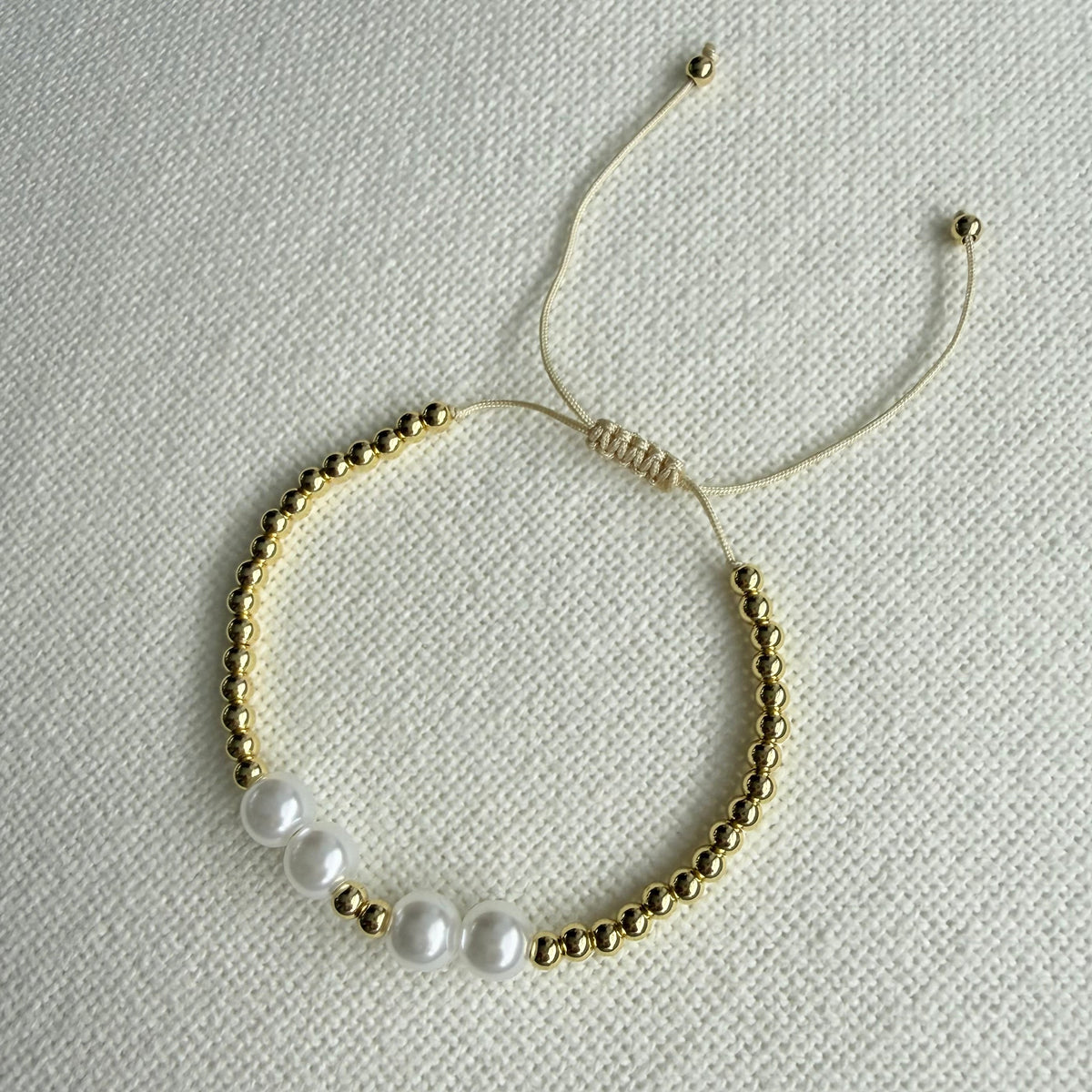 Adjustable Pearl Bracelet