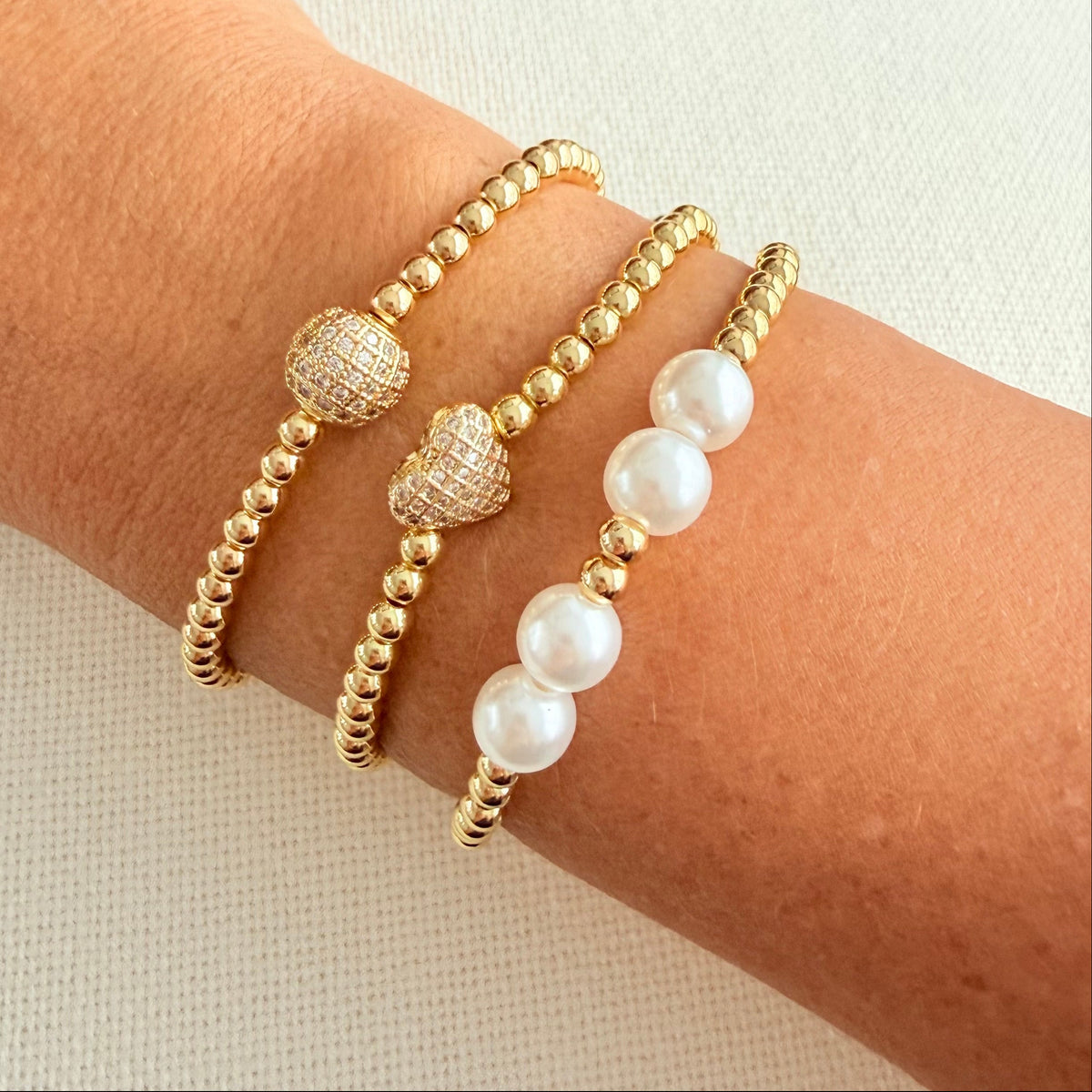 Adjustable Crystal Heart Bracelet