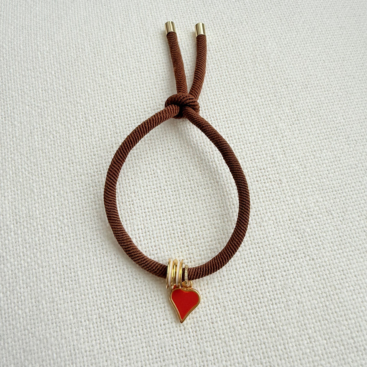 Sweetheart Adjustable Bracelet - Brown