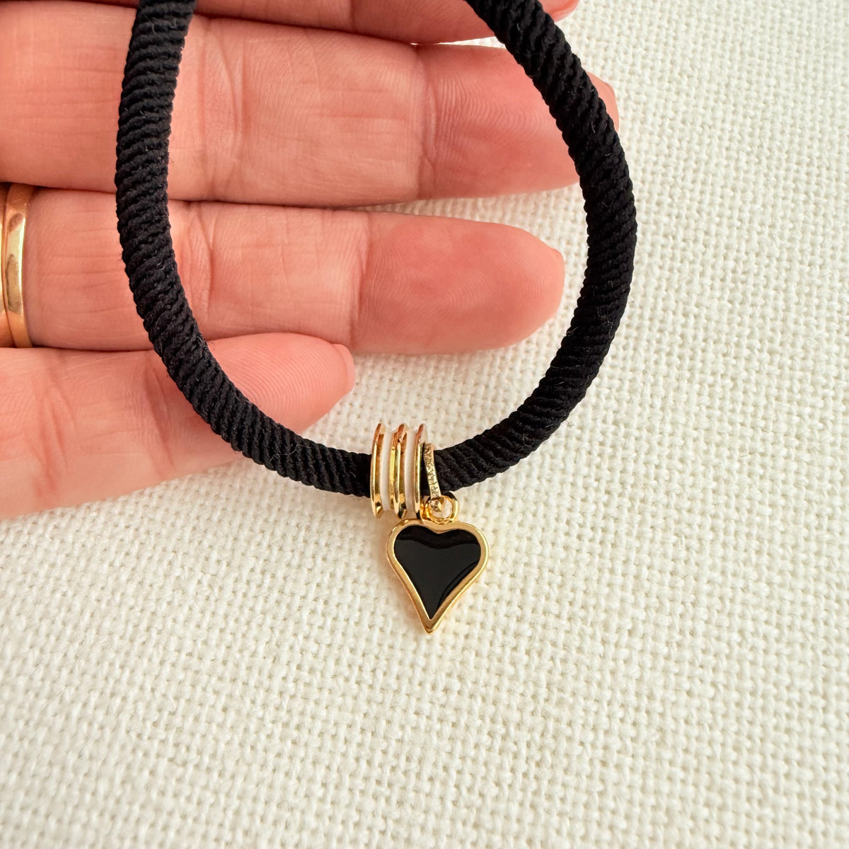 Sweetheart Adjustable Bracelet - Black