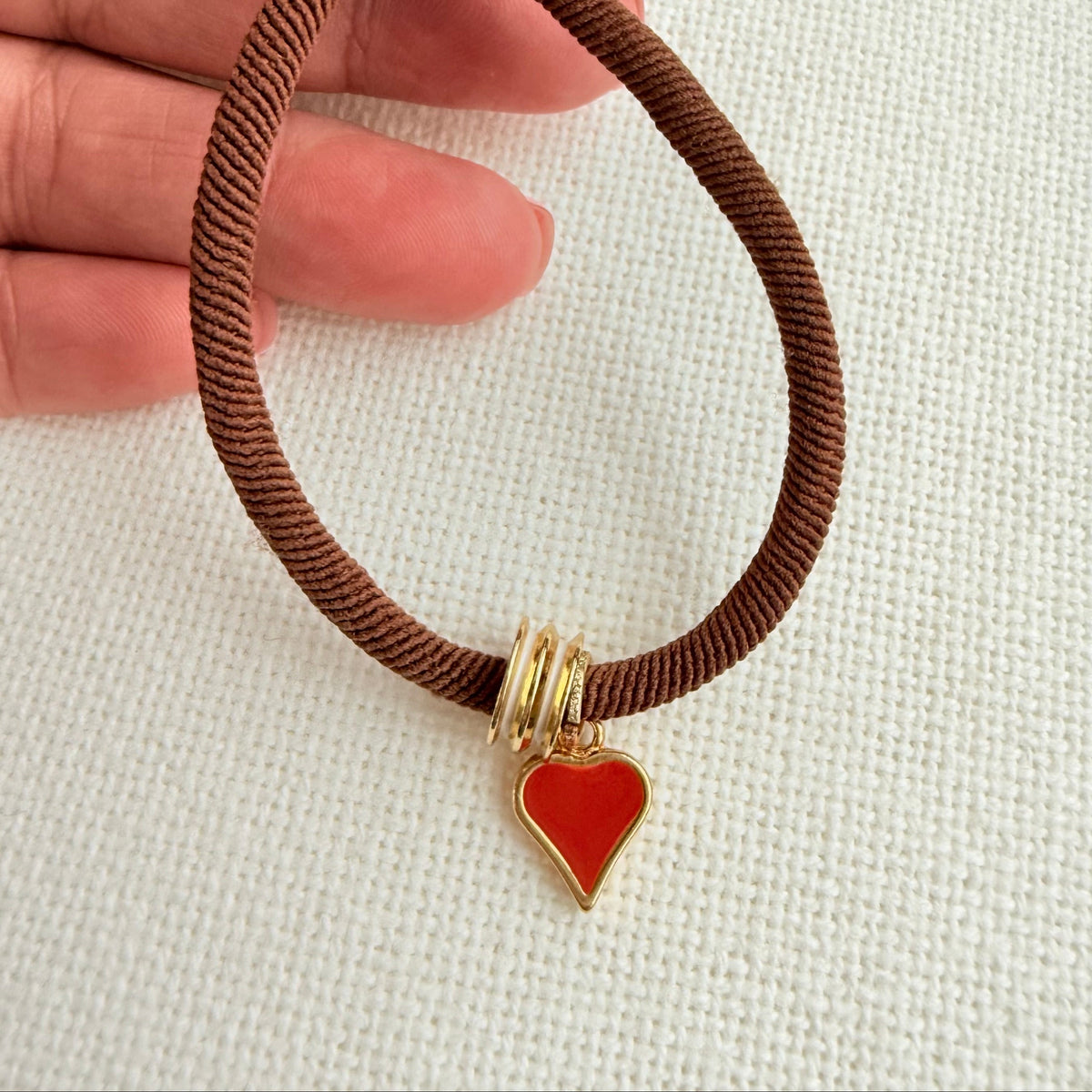 Sweetheart Adjustable Bracelet - Brown