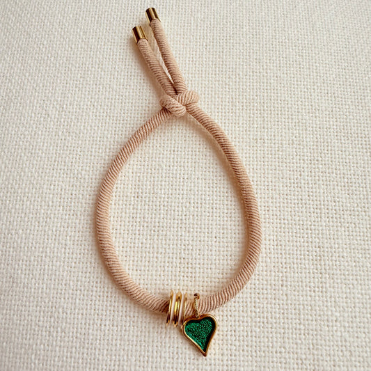 Sweetheart Adjustable Bracelet - Beige