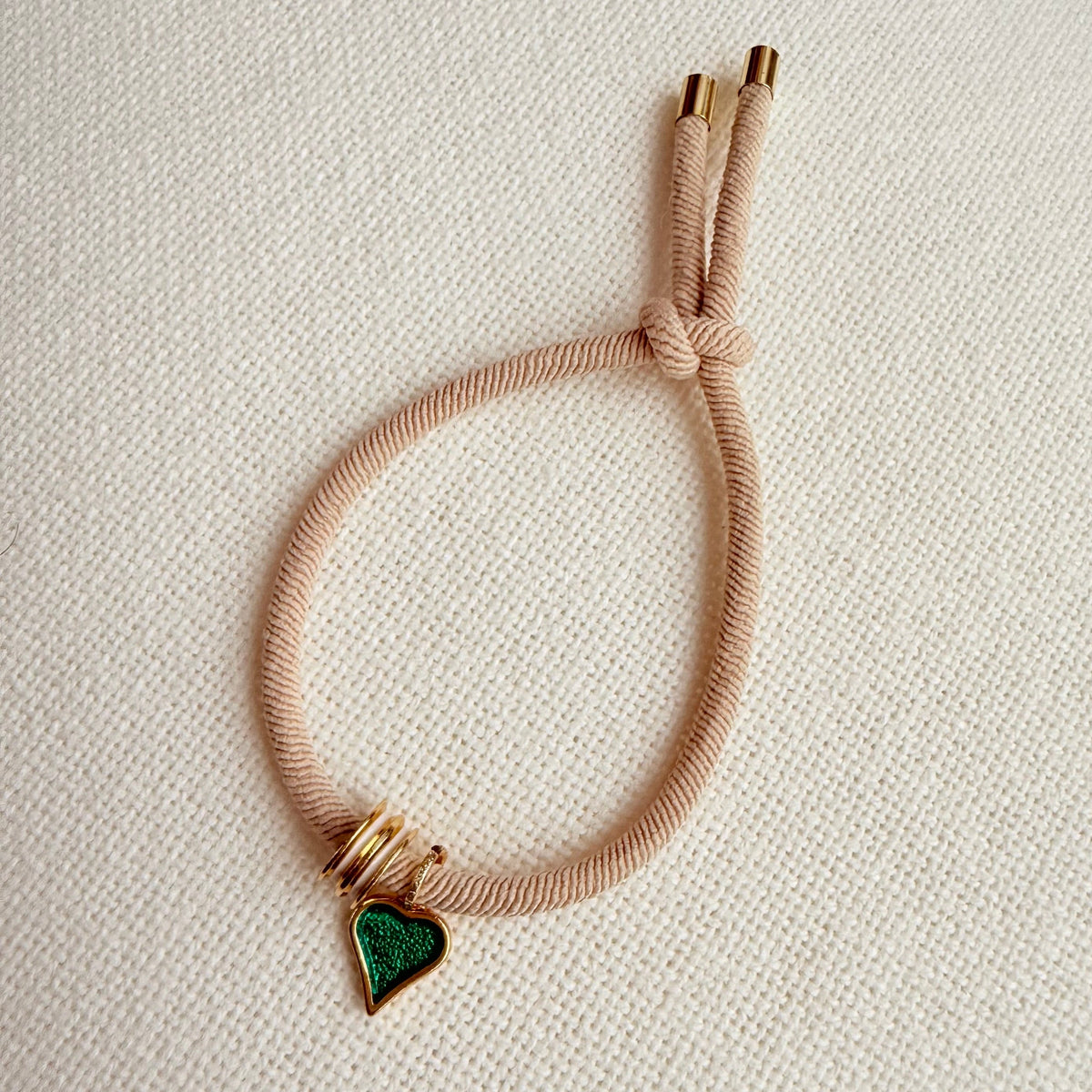 Sweetheart Adjustable Bracelet - Beige