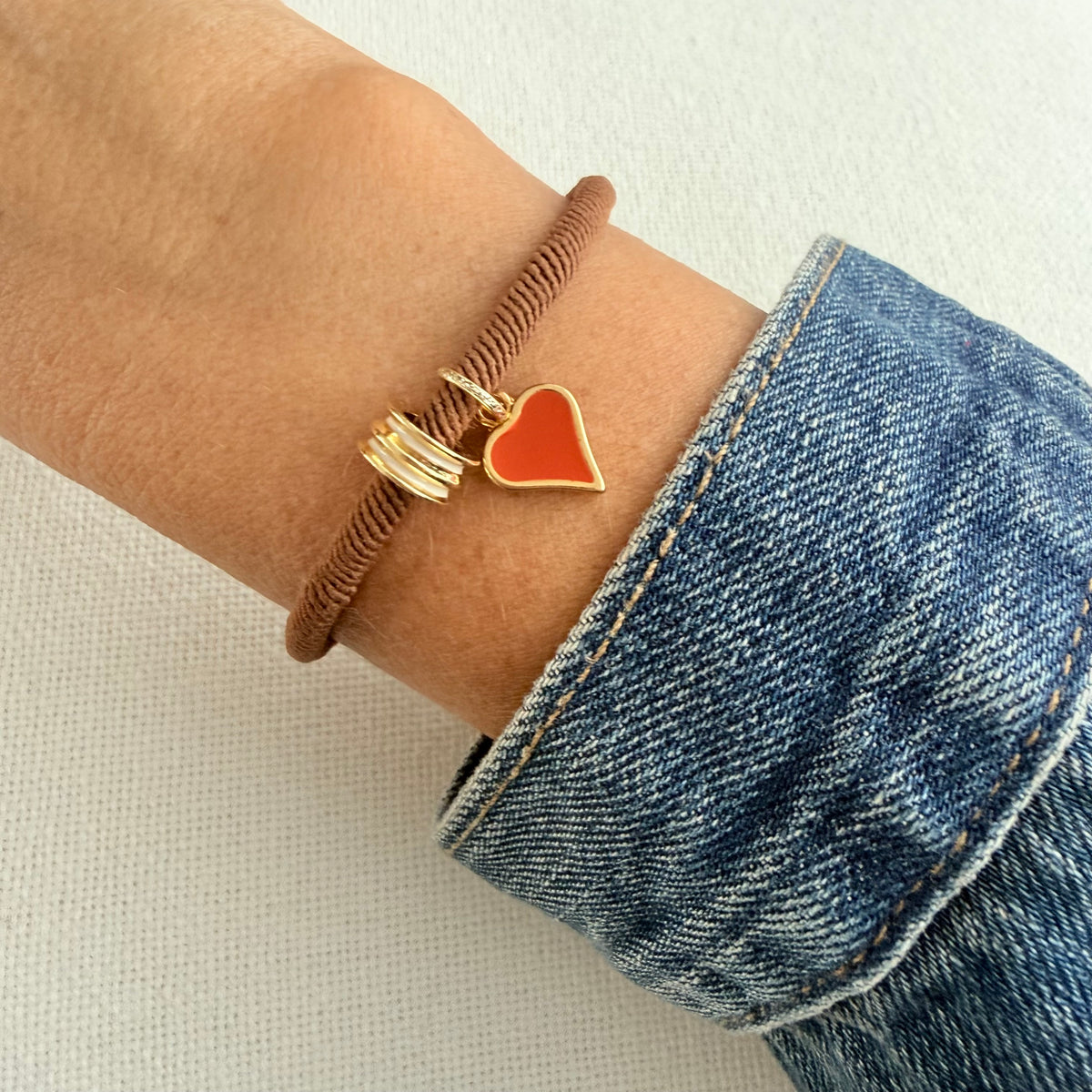Sweetheart Adjustable Bracelet - Brown