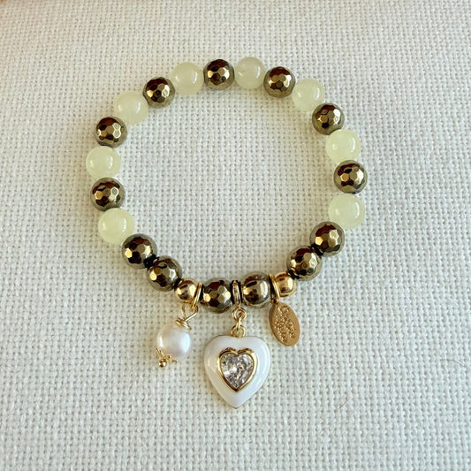 Ivory Heart Bracelet