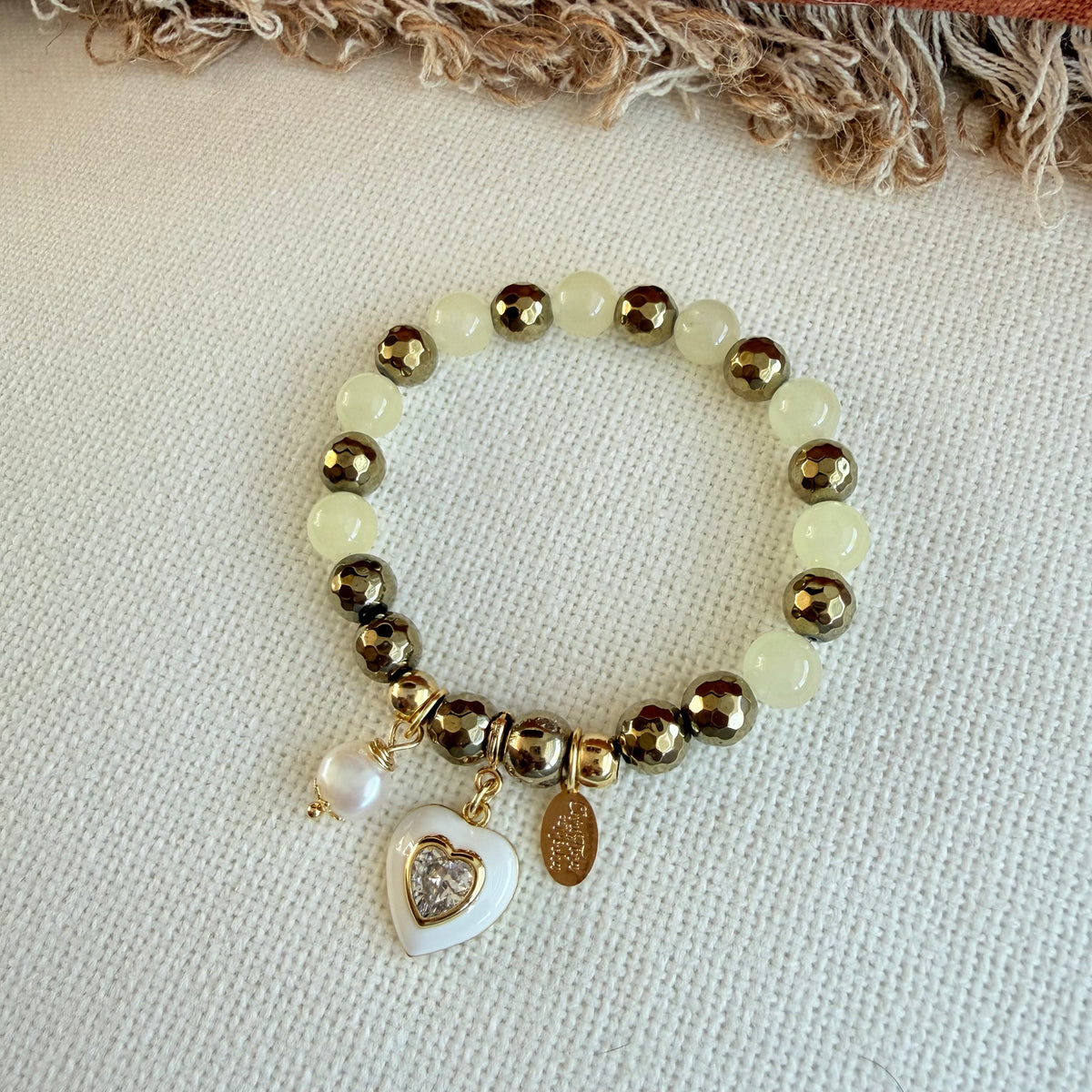 Ivory Heart Bracelet