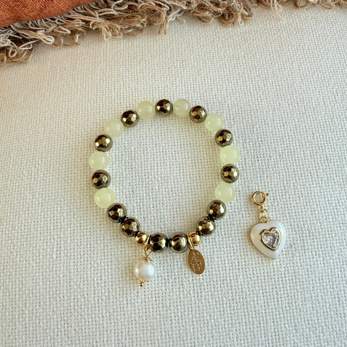 Ivory Heart Bracelet