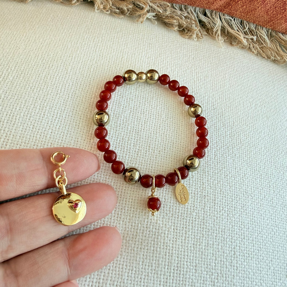 Bracelet en Cornaline