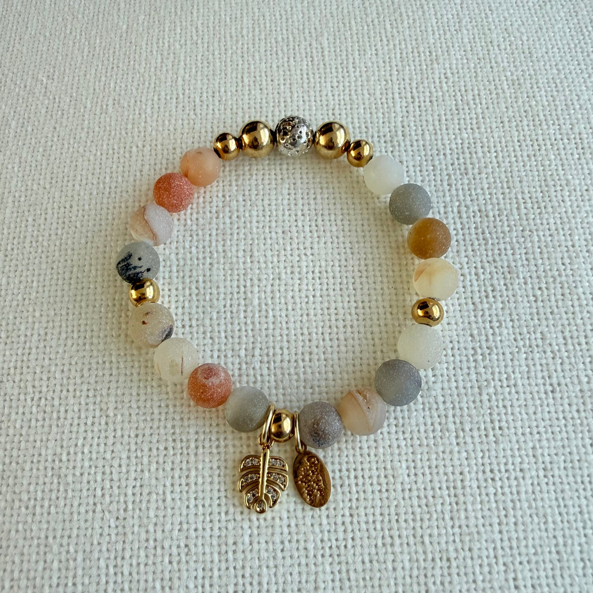Jasper Leaf Bracelet