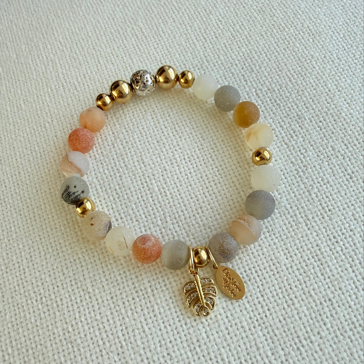 Jasper Leaf Bracelet