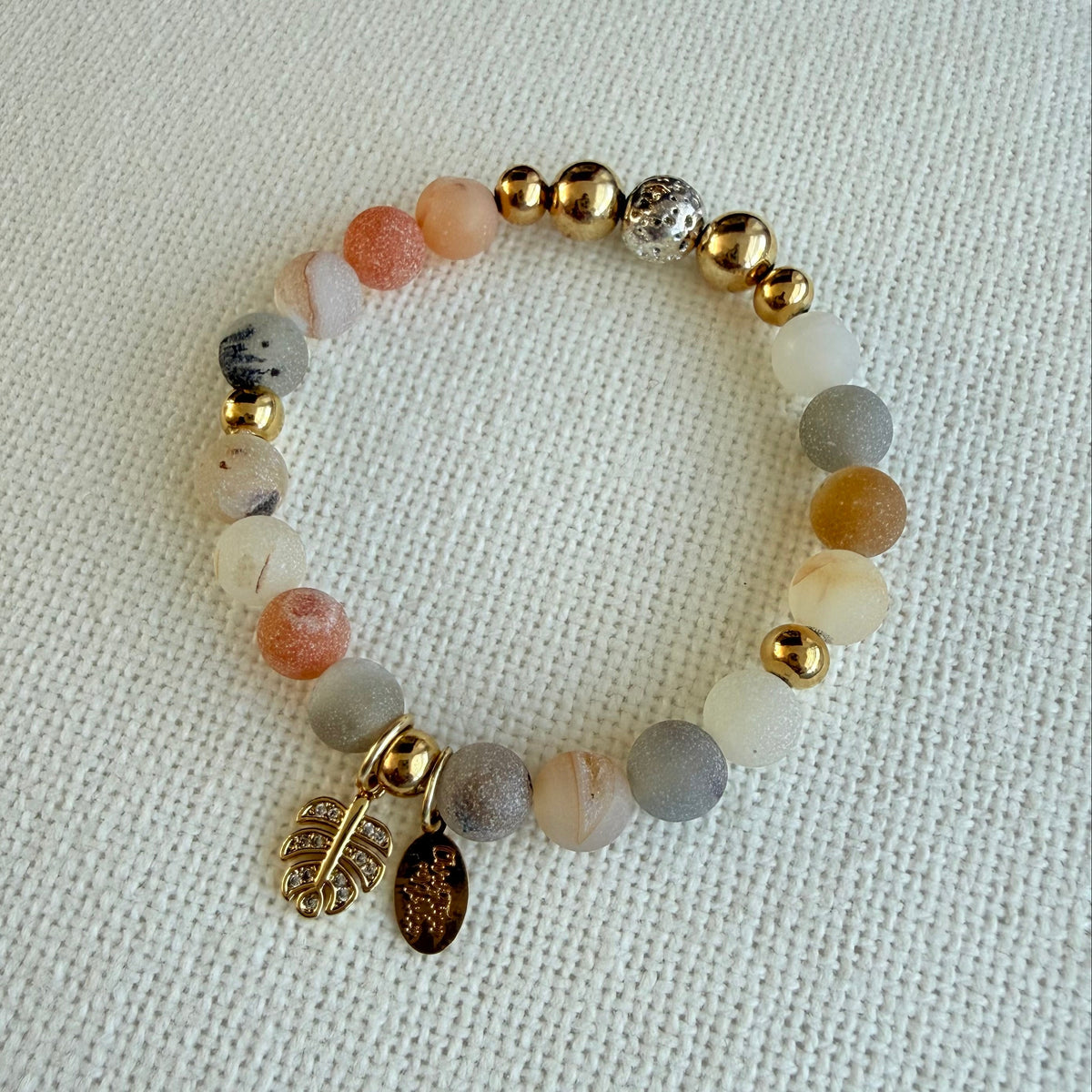 Jasper Leaf Bracelet