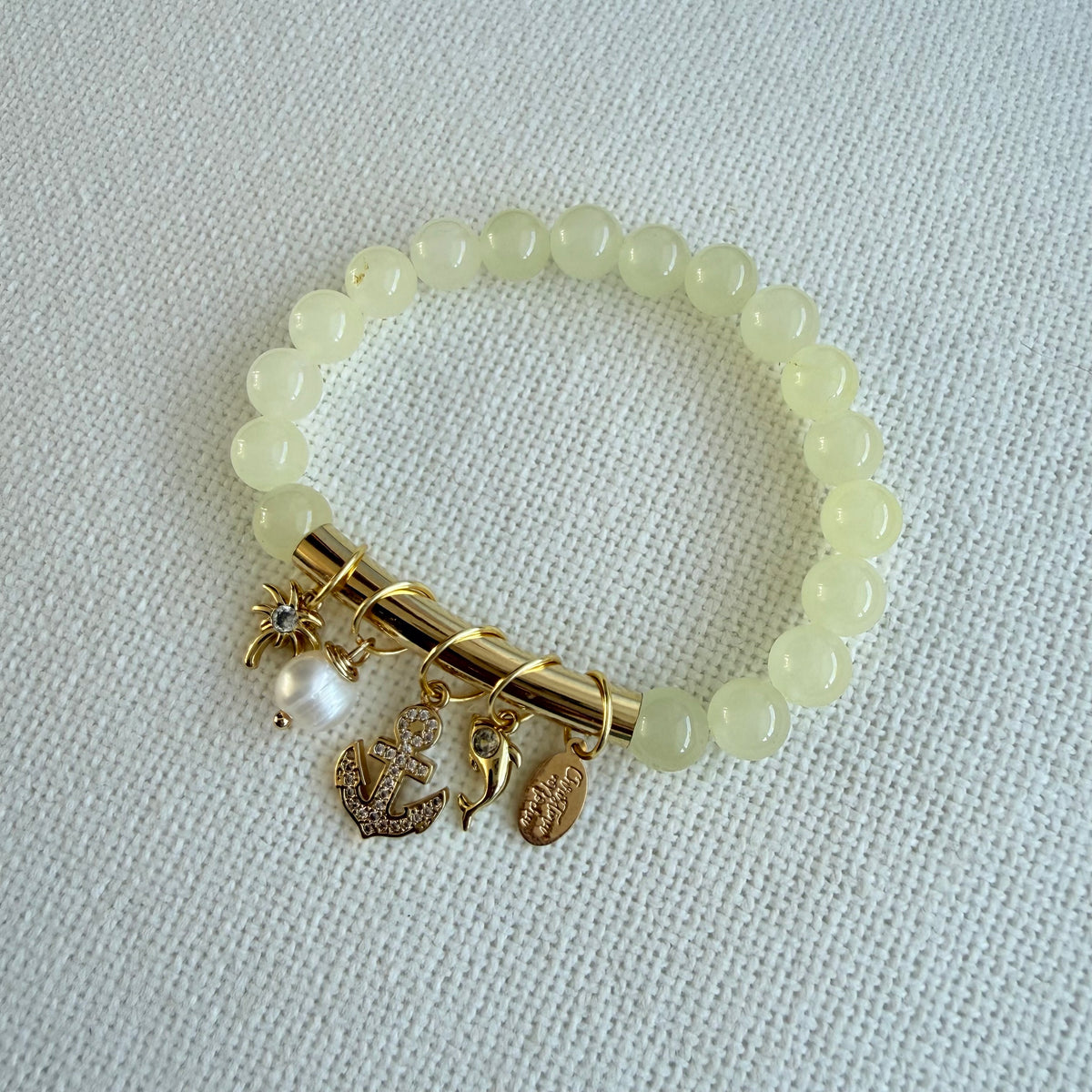 Light Yellow Jade Bracelet