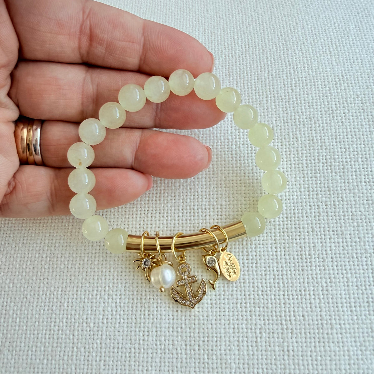 Light Yellow Jade Bracelet