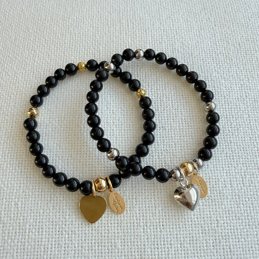 Midnight Heart Bracelet
