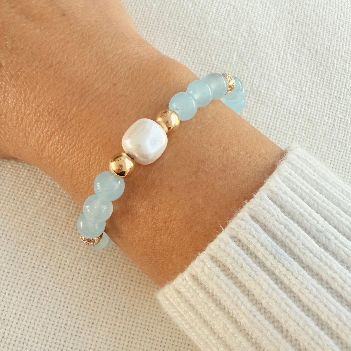 Pearl & Jade Bracelet