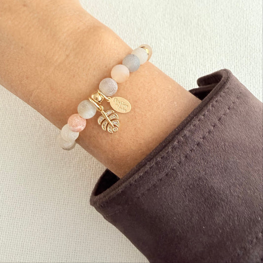 Jasper Leaf Bracelet