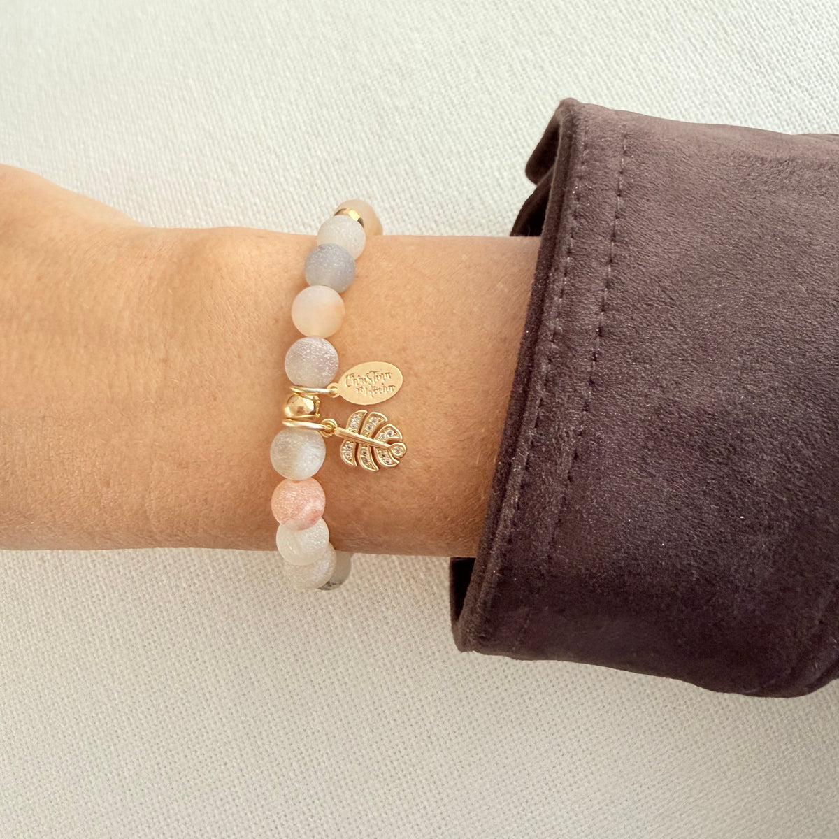 Jasper Leaf Bracelet