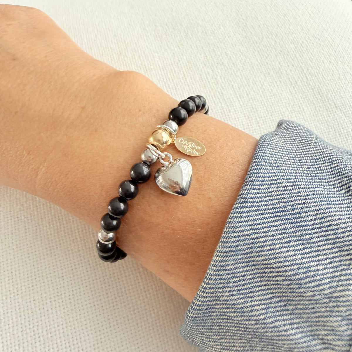 Midnight Heart Bracelet