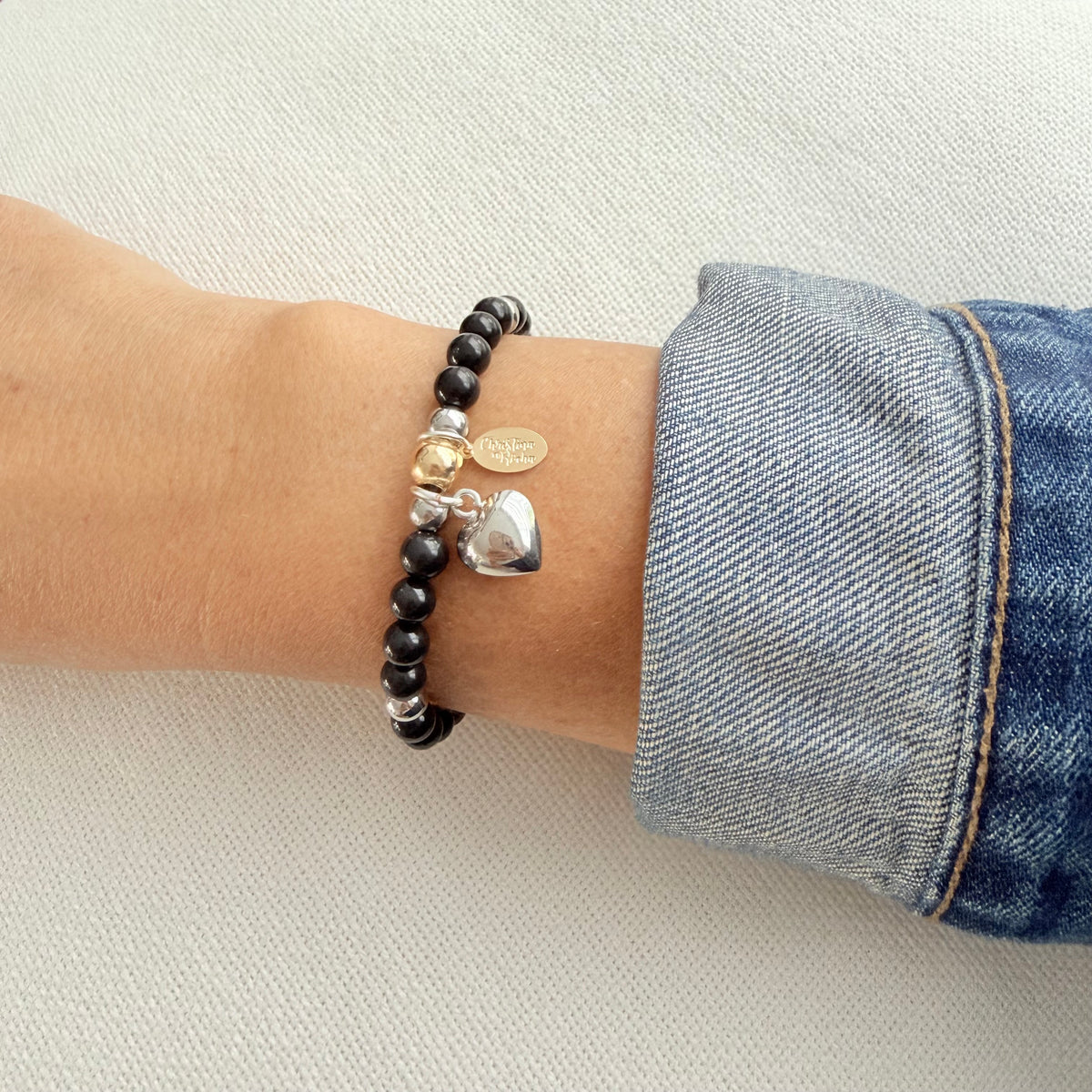 Midnight Heart Bracelet