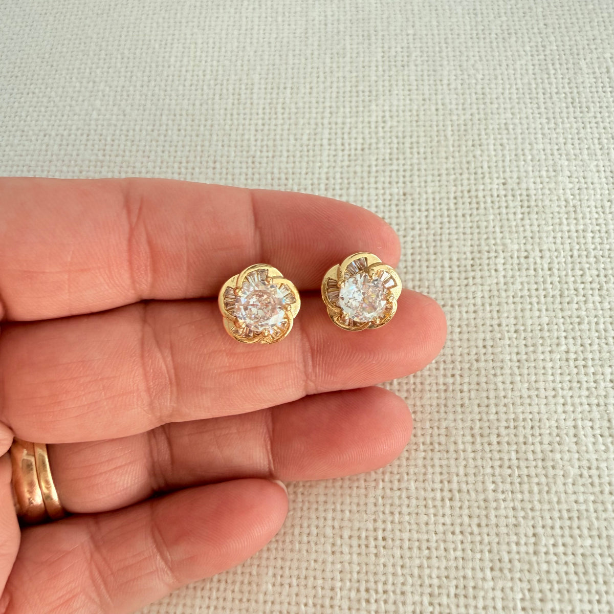 Crystal Blossom Earrings
