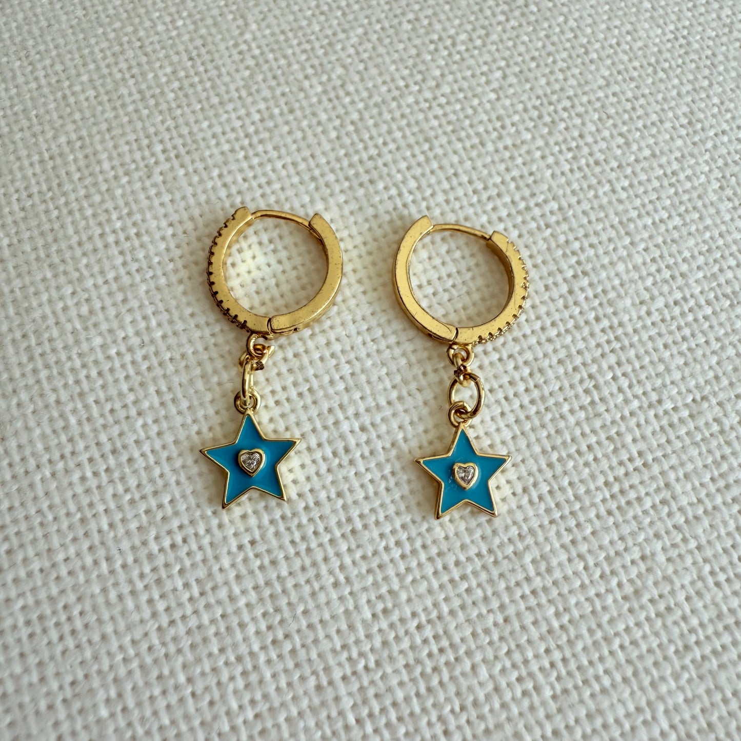 Dream Blue Hoop Earrings