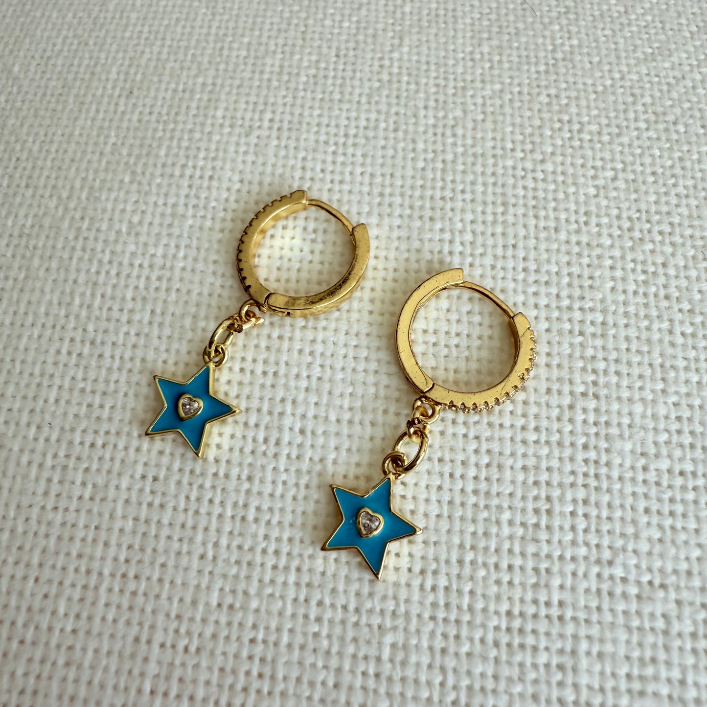 Dream Blue Hoop Earrings