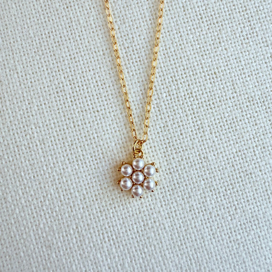Pearl Flower Necklace