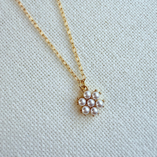 Pearl Flower Necklace