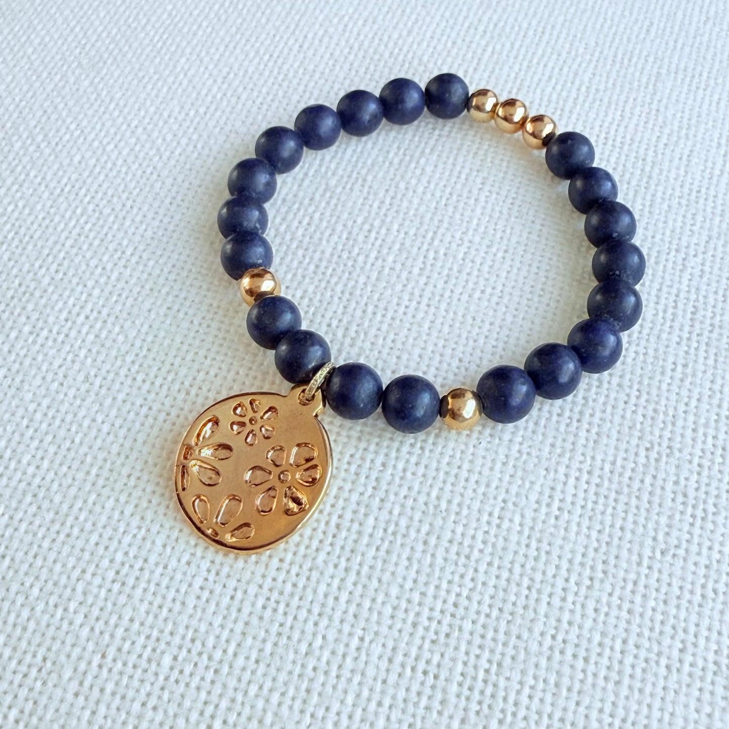 Bracelet en lapis-lazuli