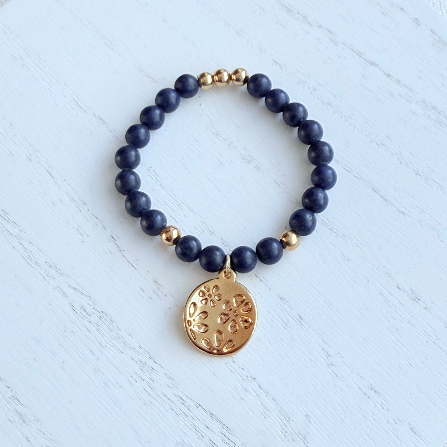 Bracelet en lapis-lazuli