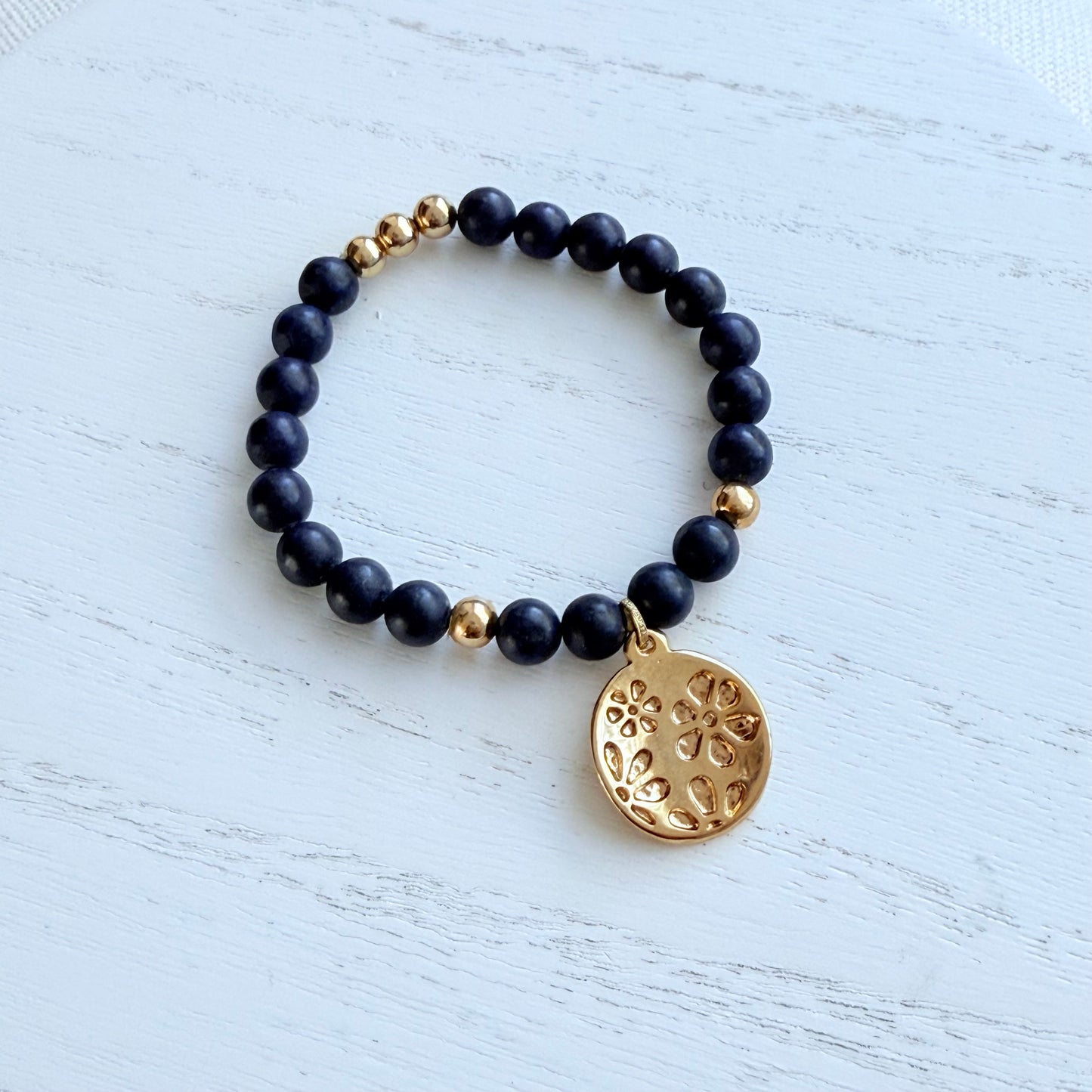 Bracelet en lapis-lazuli