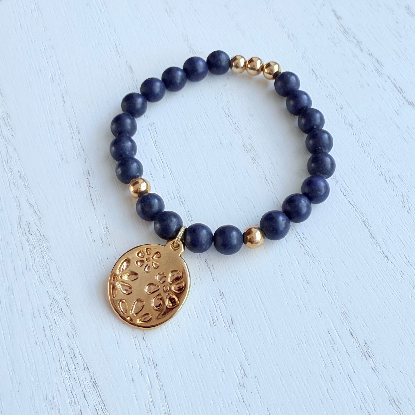 Bracelet en lapis-lazuli