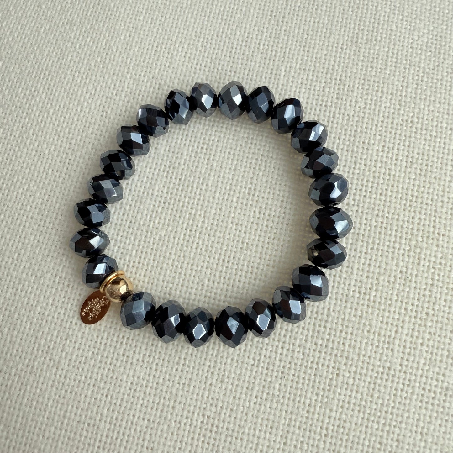 Murano Glow Bracelet – Dark Grey