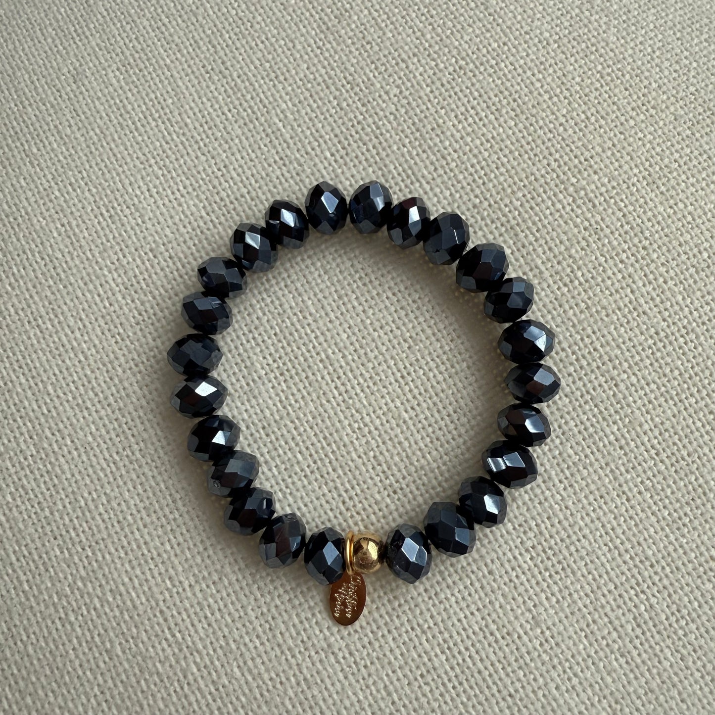 Murano Glow Bracelet – Dark Grey