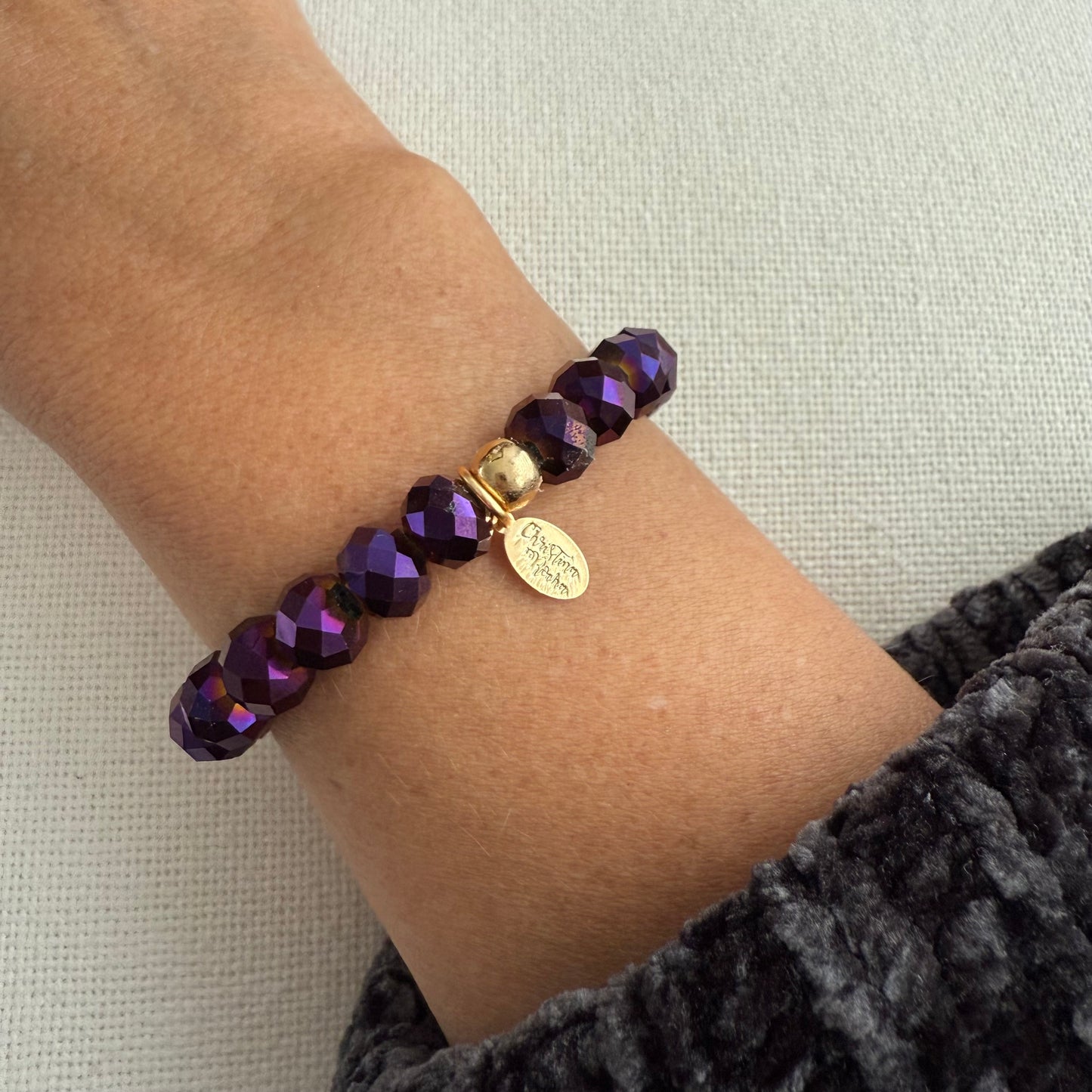 Murano Glow Bracelet – Purple