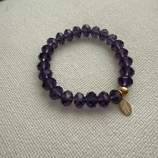 Murano Glow Bracelet – Deep Violet