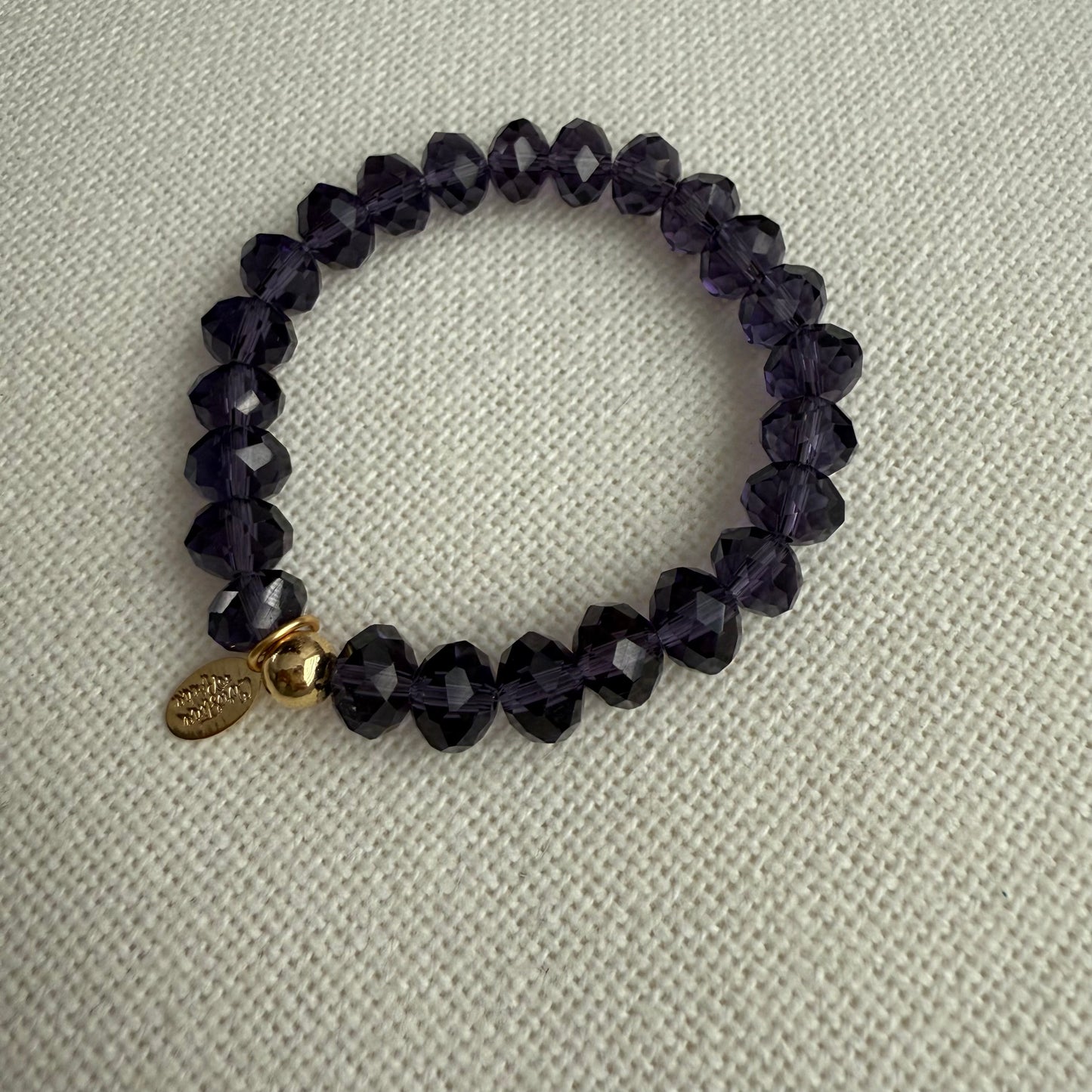 Bracelet Murano Glow – Violet profond