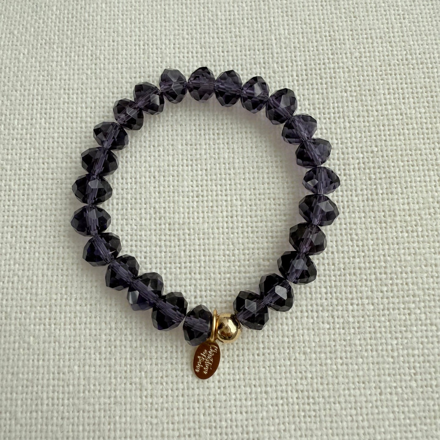Bracelet Murano Glow – Violet profond
