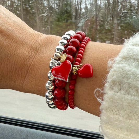 Bracelet d'amour écarlate