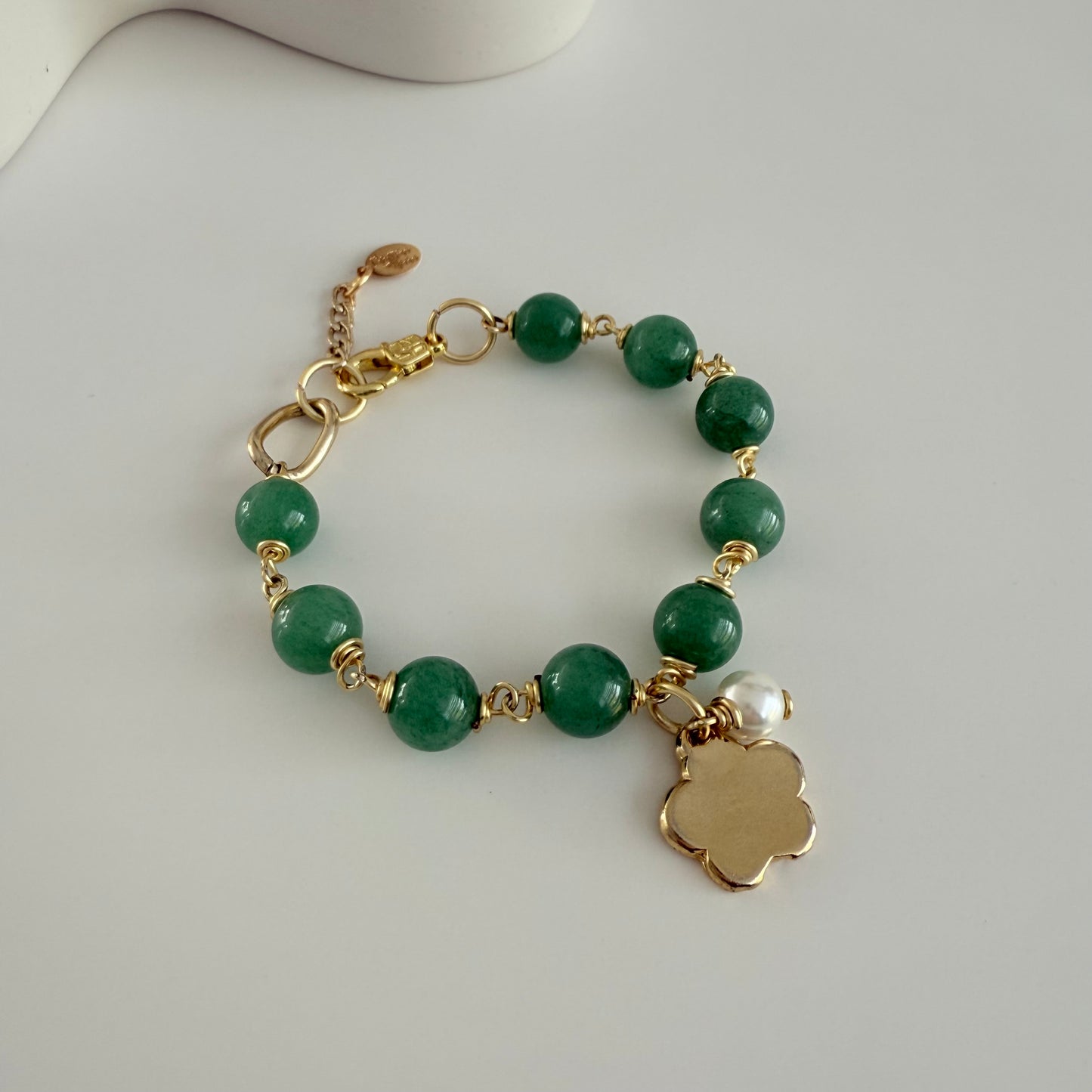 Agate Flower Bracelet