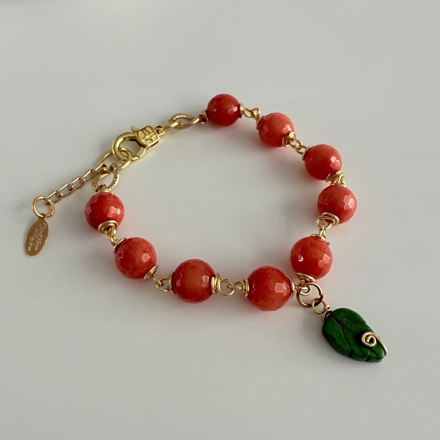 Agate Orange Bracelet