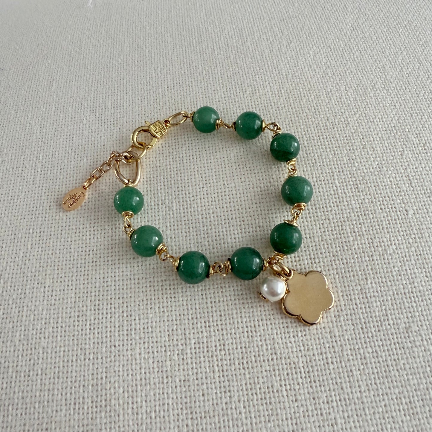 Agate Flower Bracelet