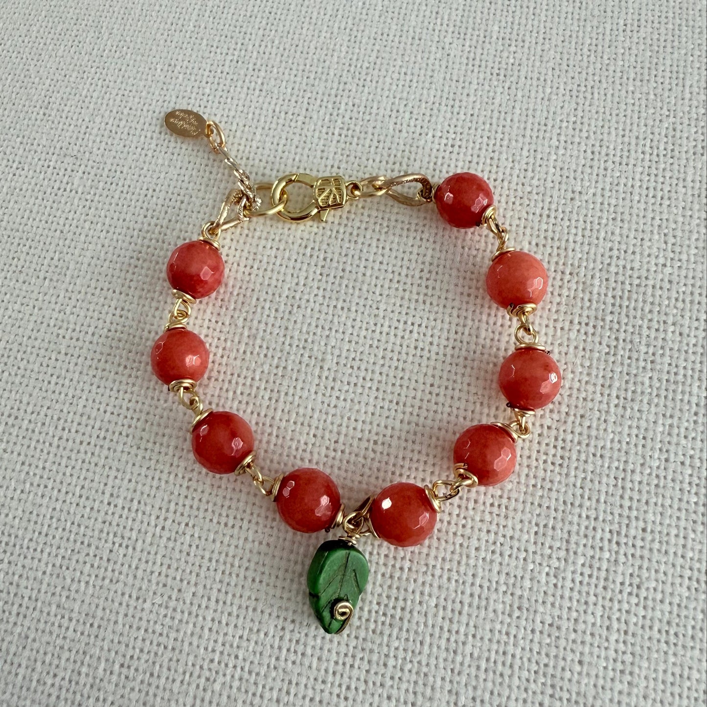 Agate Orange Bracelet