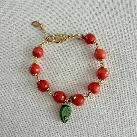 Agate Orange Bracelet