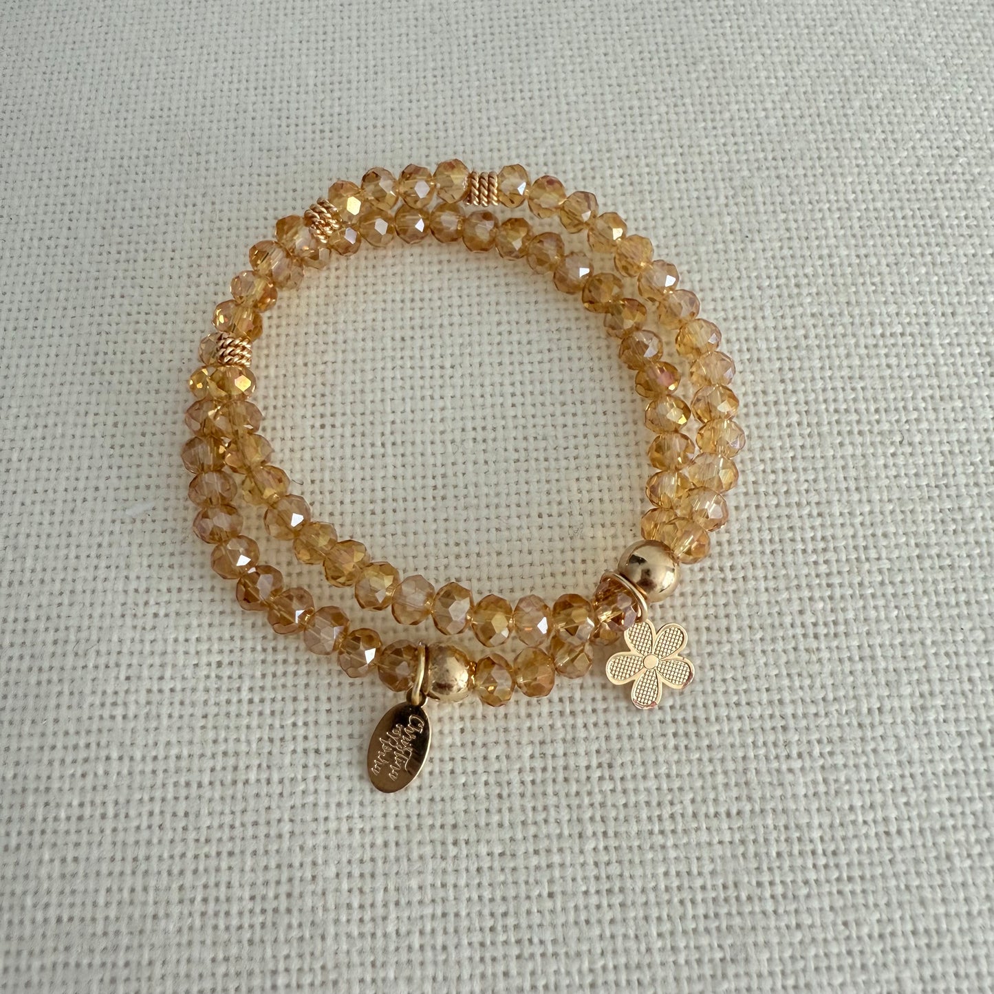Double Gold Murano Bracelet